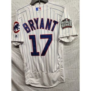 Chicago Cubs Baseball Collectible #17 Kris Bryant 2016 - Med World Series Jersey